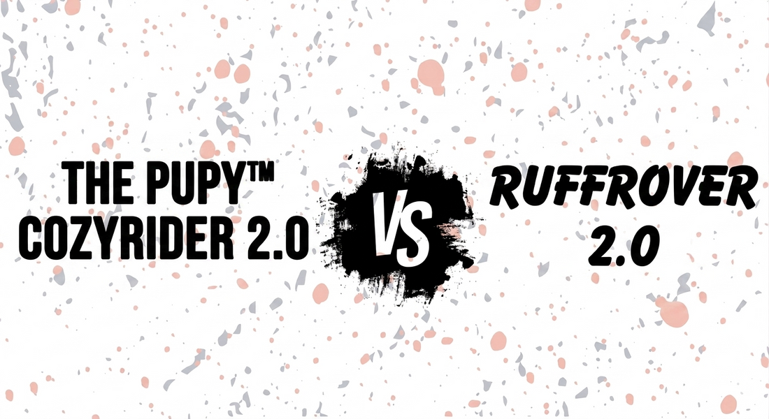 The Pupy CozyRider 2.0 vs RuffRover 2.0 hard bottom dog car seat cover comparison