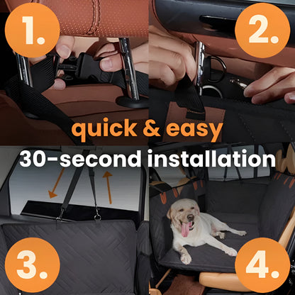 easy install dog car seat covers 30 second setup rear seat cover for dogs SUV truck - The Pupy